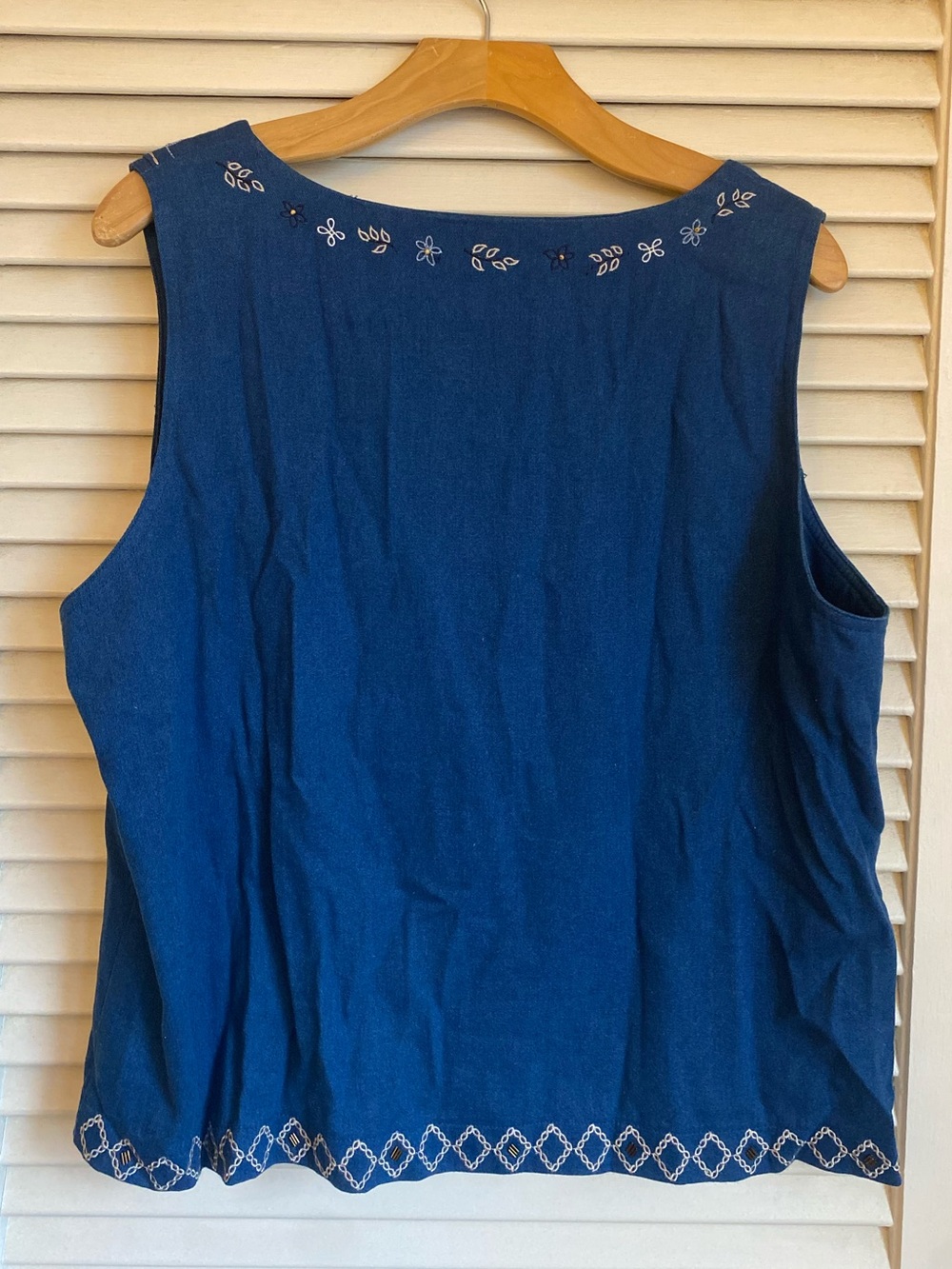 Vintage Koret City Blues Embellished Denim Tank Top - Picture 5 of 5